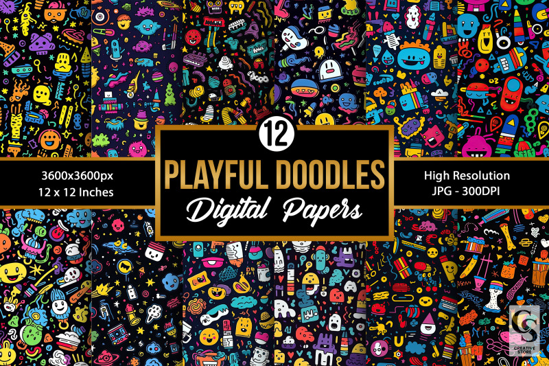 abstract-playful-doodles-seamless-patterns
