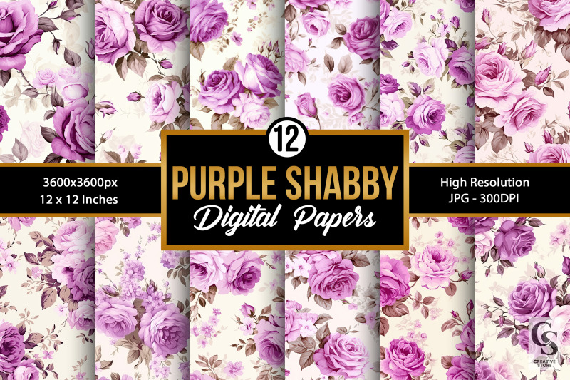 purple-shabby-chic-seamless-patterns