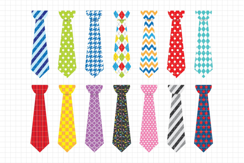 dad-039-s-neckties-digital-clipart-les-cl32