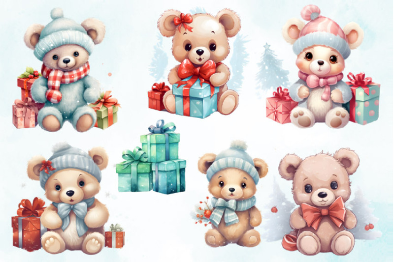 christmas-teddy-bear-clipart