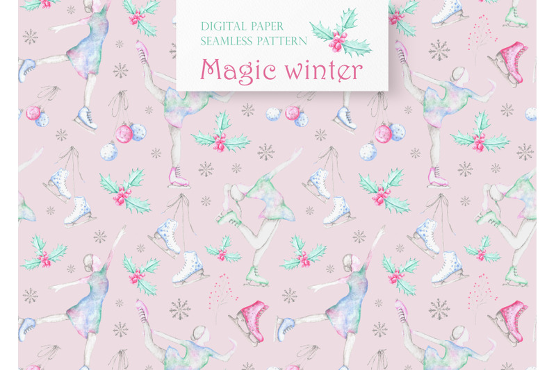 ice-skating-watercolor-seamless-pattern-christmas-new-year-winter