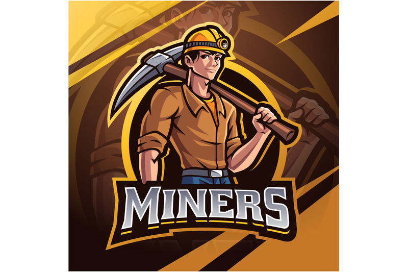 miners-esport-mascot-logo-design