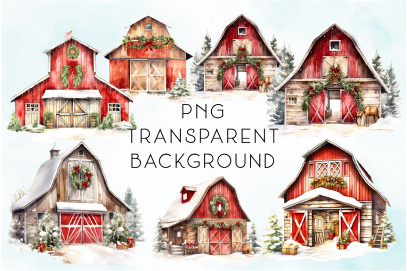 watercolor-christmas-barn-clipart