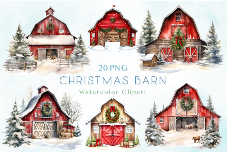 watercolor-christmas-barn-clipart