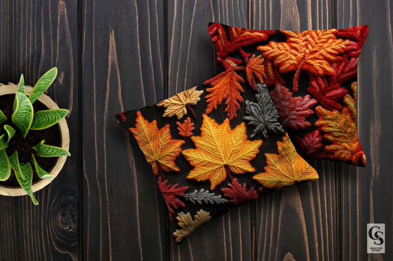 fall-leaves-embroidery-seamless-patterns