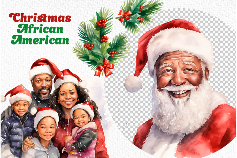 african-american-christmas-watercolor