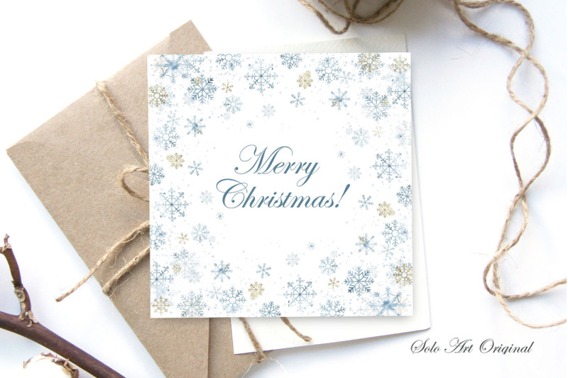 christmas-border-snowflake-overlays-gold-snow-winter-frame