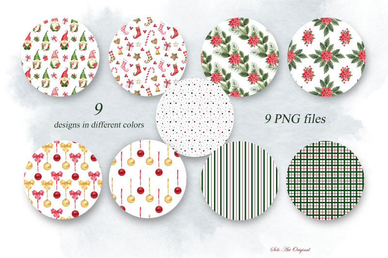 christmas-scrapbooking-digital-paper-seamless-patterns-gnome