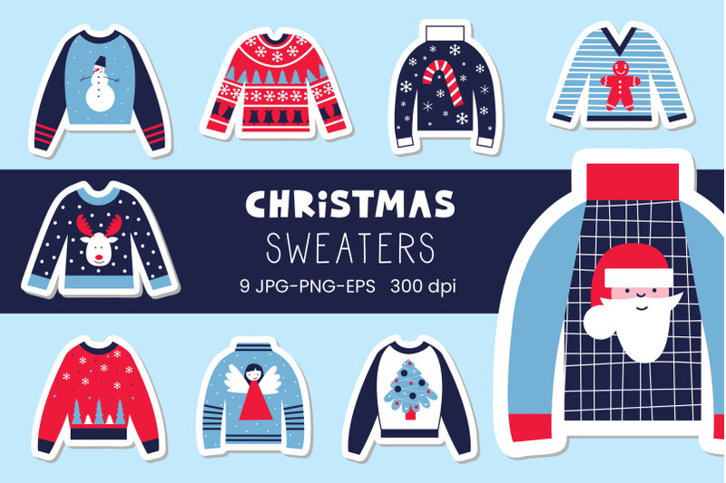 christmas-ugly-sweaters-stickers-png-jpg-eps-pdf