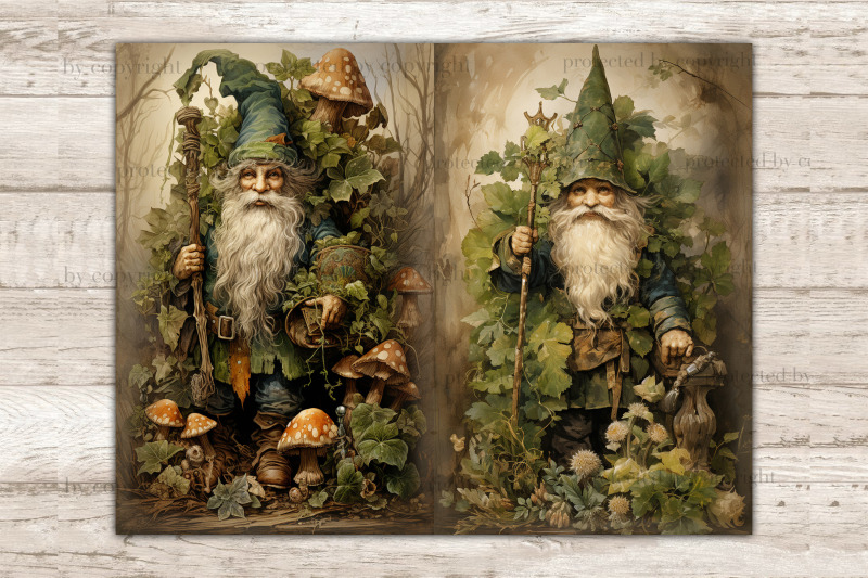 st-patrick-039-s-day-junk-journal-pages-gnome-printable-set