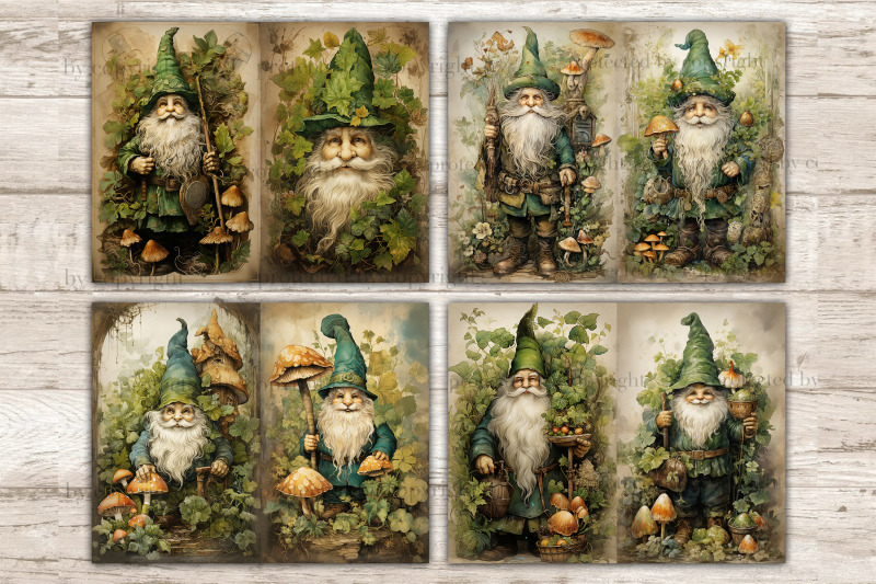 st-patrick-039-s-day-junk-journal-pages-gnome-printable-set