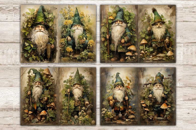 st-patrick-039-s-day-junk-journal-pages-gnome-printable-set