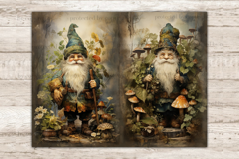 st-patrick-039-s-day-junk-journal-pages-gnome-printable-set