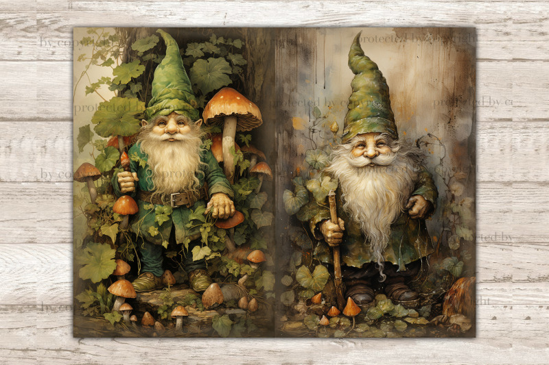 st-patrick-039-s-day-junk-journal-pages-gnome-printable-set