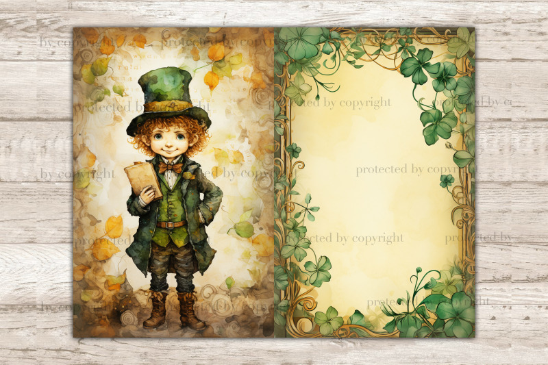 cute-leprechaun-junk-journal-pages-patrick-039-s-day-ephemera