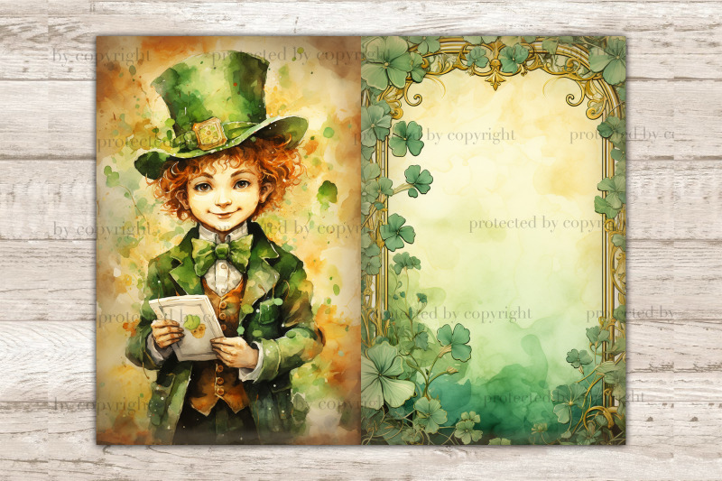 cute-leprechaun-junk-journal-pages-patrick-039-s-day-ephemera