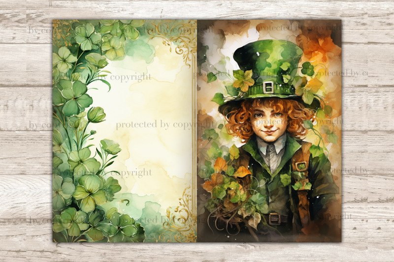 st-patrick-039-s-day-junk-journal-pages-leprechaun-printable