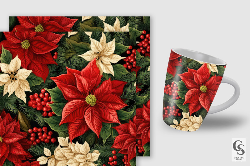 poinsettia-flowers-pattern-digital-papers