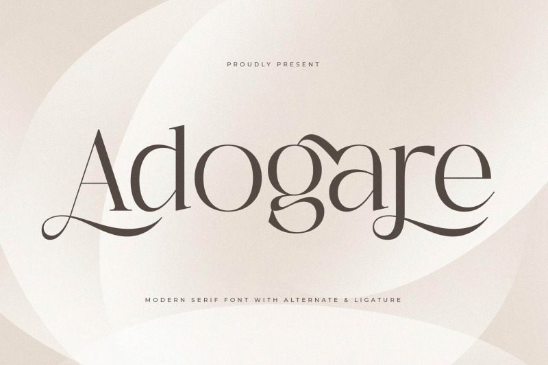 adogare-modern-serif-font