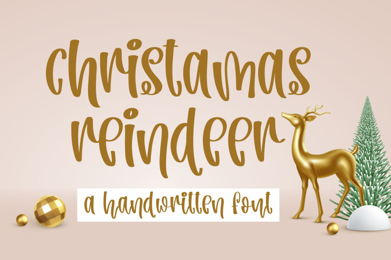 christmas-reindeer-a-cute-handwritten-font
