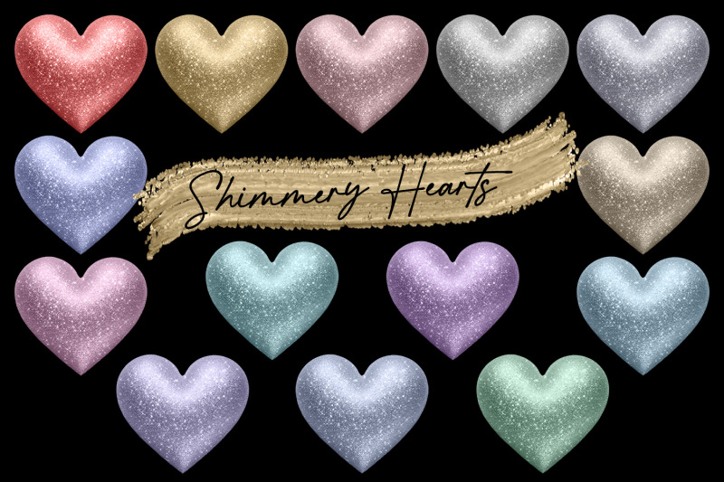 shimmery-hearts