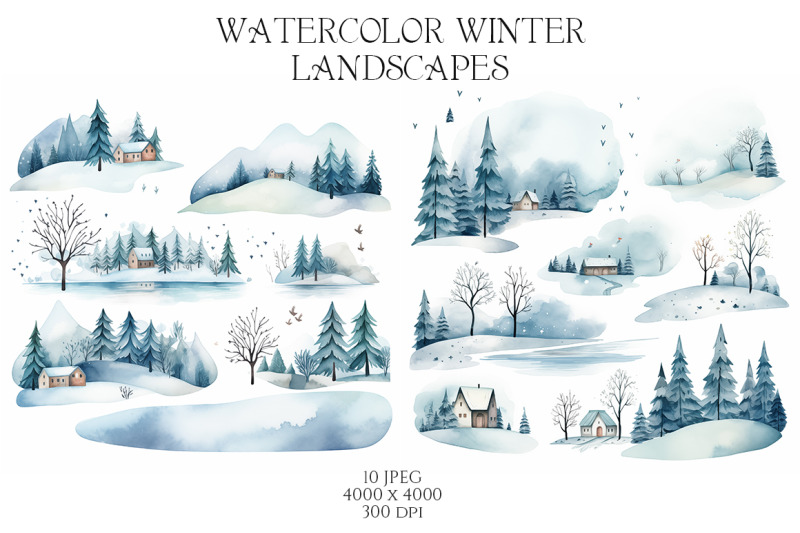 watercolor-winter-landscapes-vol-1