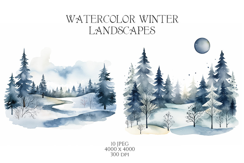 watercolor-winter-landscapes-vol-1