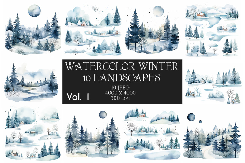 watercolor-winter-landscapes-vol-1