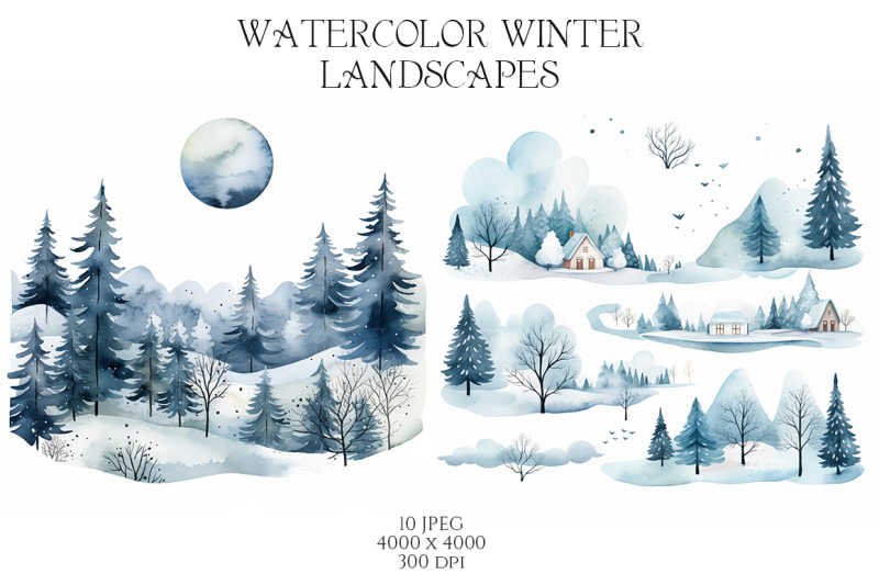 watercolor-winter-landscapes-vol-1