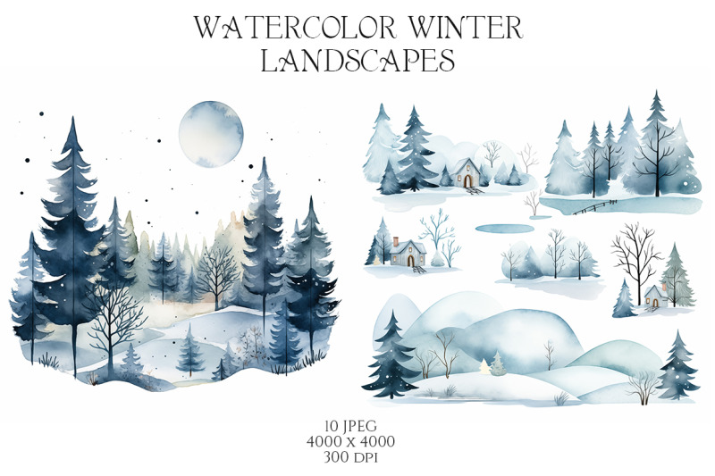 watercolor-winter-landscapes-vol-1