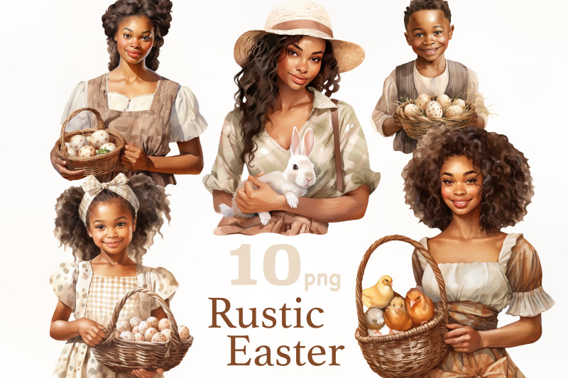 rustic-easter-clipart-easter-black-girls-clipart