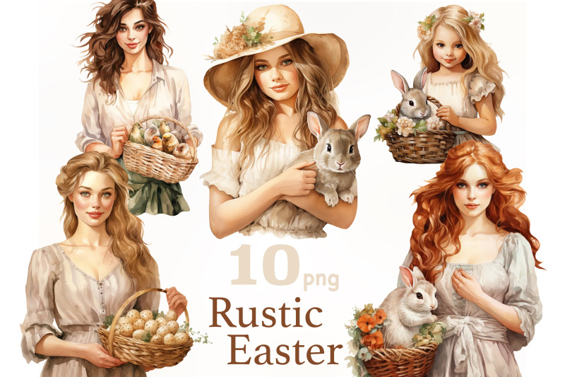 rustic-easter-clipart-easter-girls-clipart