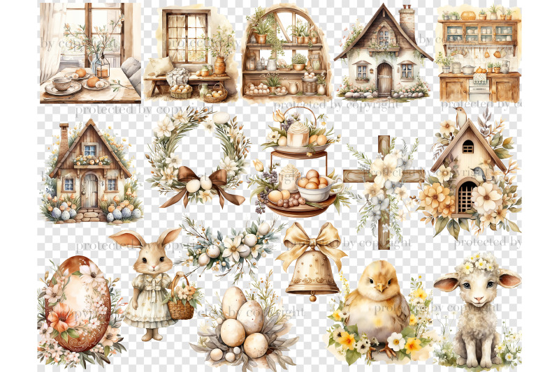 rustic-easter-clipart-spring-clipart-bundle