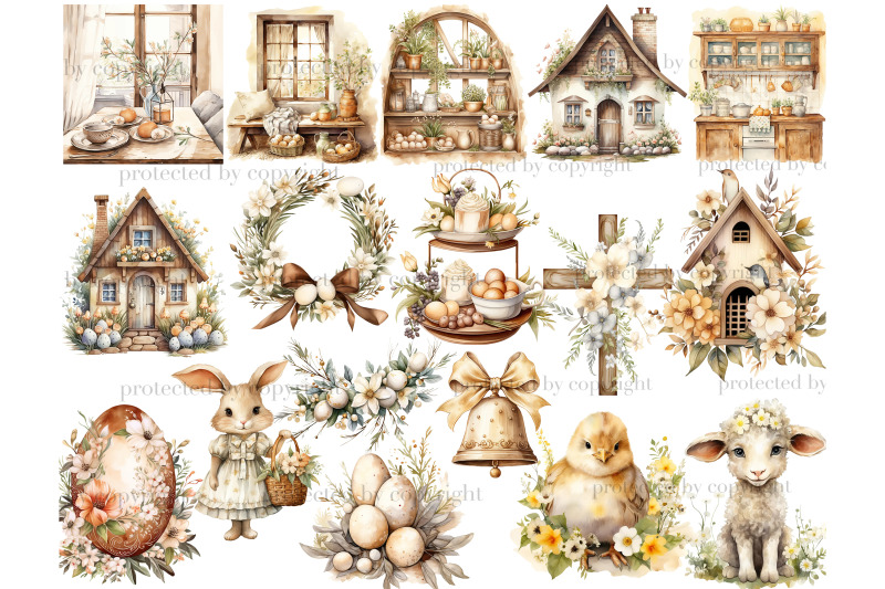 rustic-easter-clipart-spring-clipart-bundle