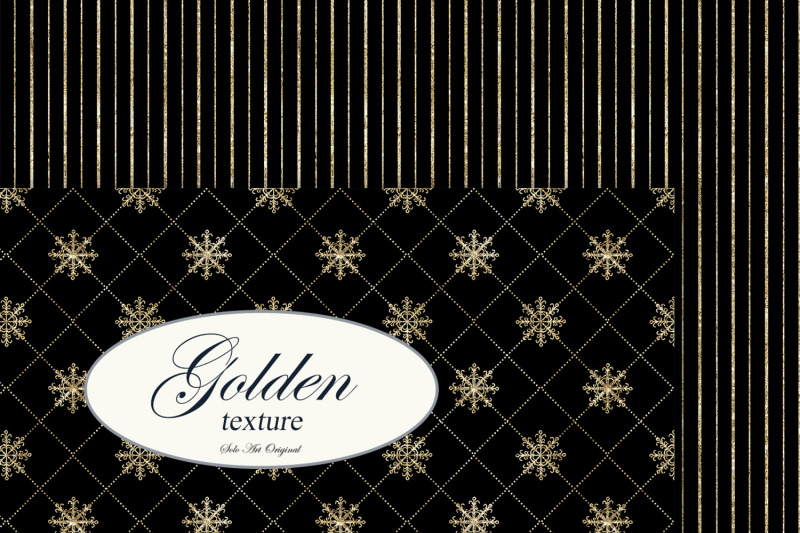 golden-christmas-backgrounds-snowflakes-striped-geometric-scrapbookin