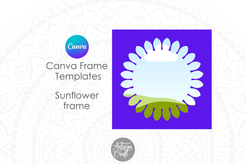 canva-sunflower-frame-canva-frame