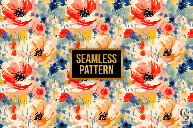 oil-paint-flowers-seamless-patterns