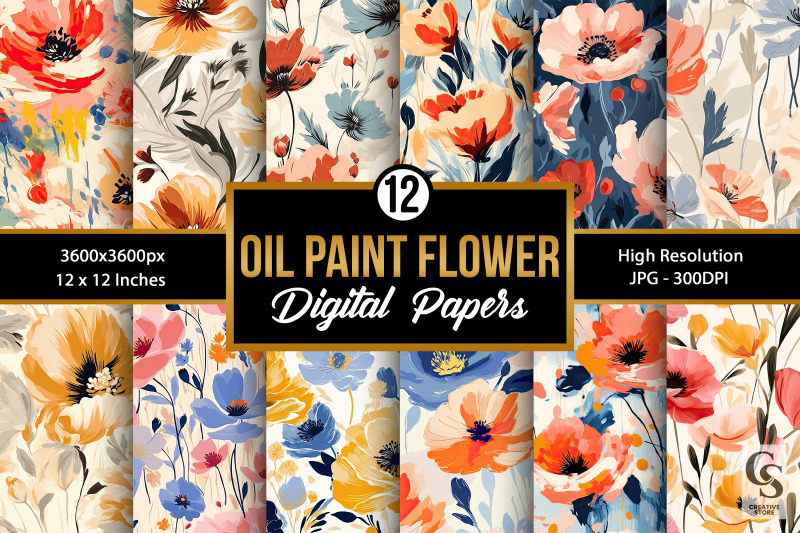 oil-paint-flowers-seamless-patterns