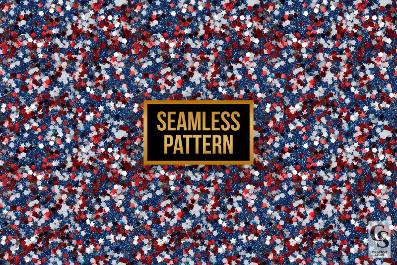 red-blue-and-white-patriotic-glitter-seamless-patterns