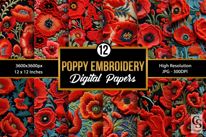 poppy-flowers-embroidery-digital-papers
