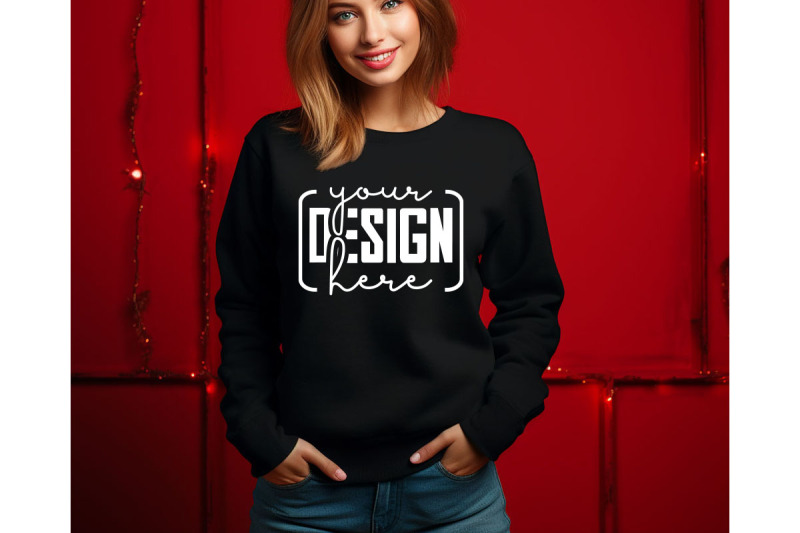 christmas-women-black-sweatshirt-mockups-girls-mockups-digital-down