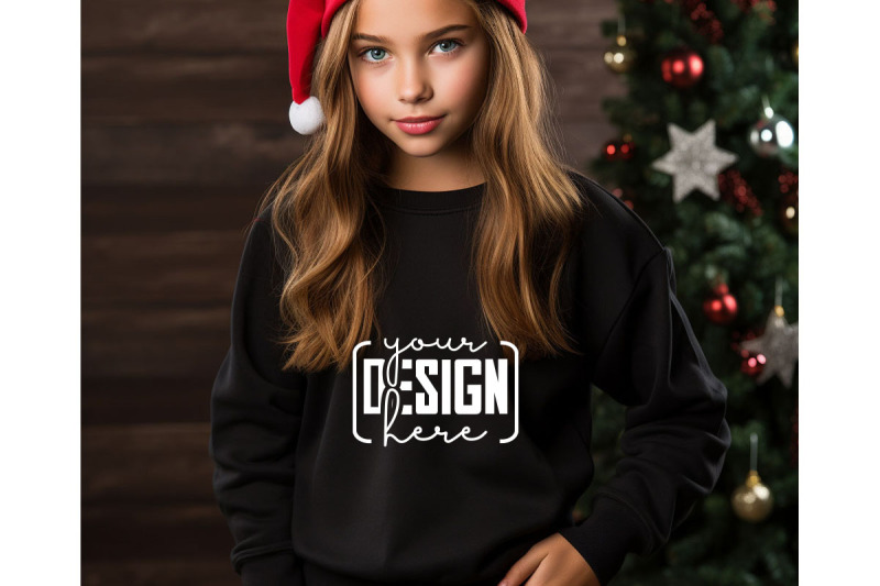 christmas-women-black-sweatshirt-mockups-girls-mockups-digital-down