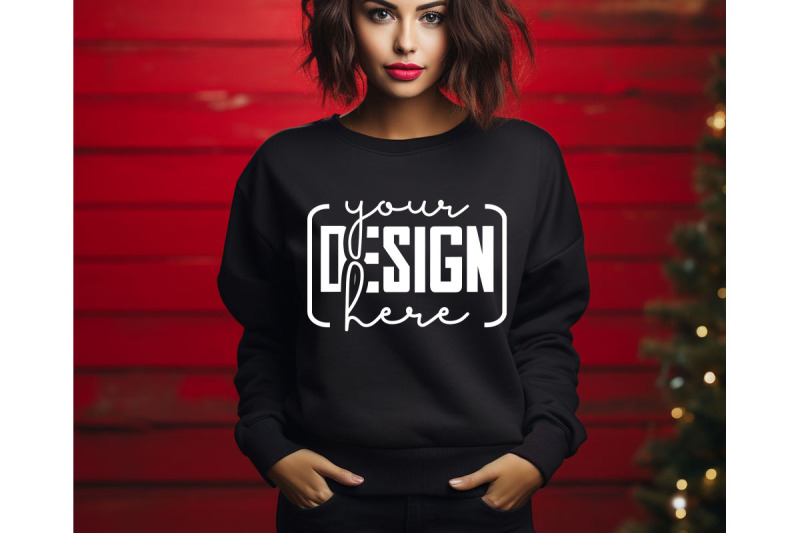 christmas-women-black-sweatshirt-mockups-girls-mockups-digital-down