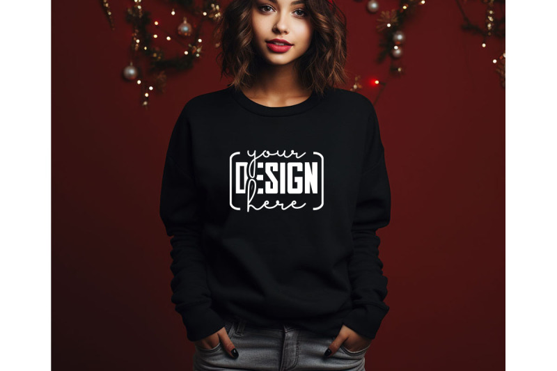 christmas-women-black-sweatshirt-mockups-girls-mockups-digital-down