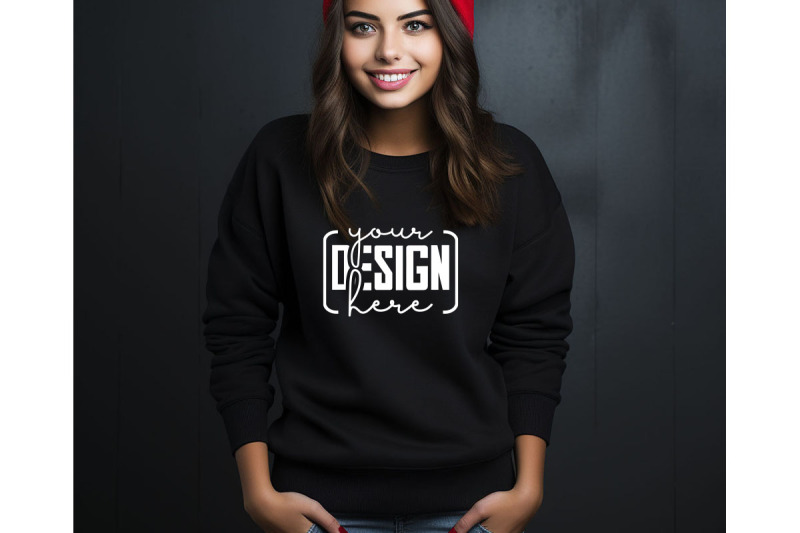 christmas-women-black-sweatshirt-mockups-girls-mockups-digital-down