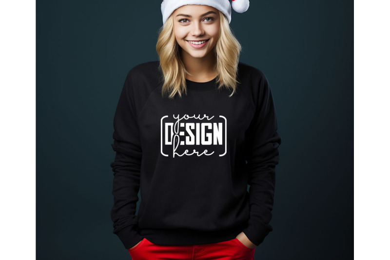 christmas-women-black-sweatshirt-mockups-girls-mockups-digital-down