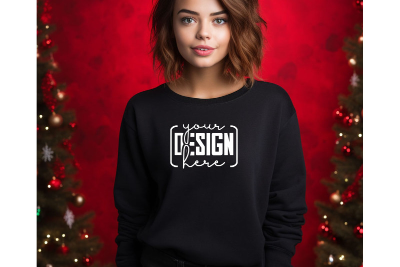 christmas-women-black-sweatshirt-mockups-girls-mockups-digital-down