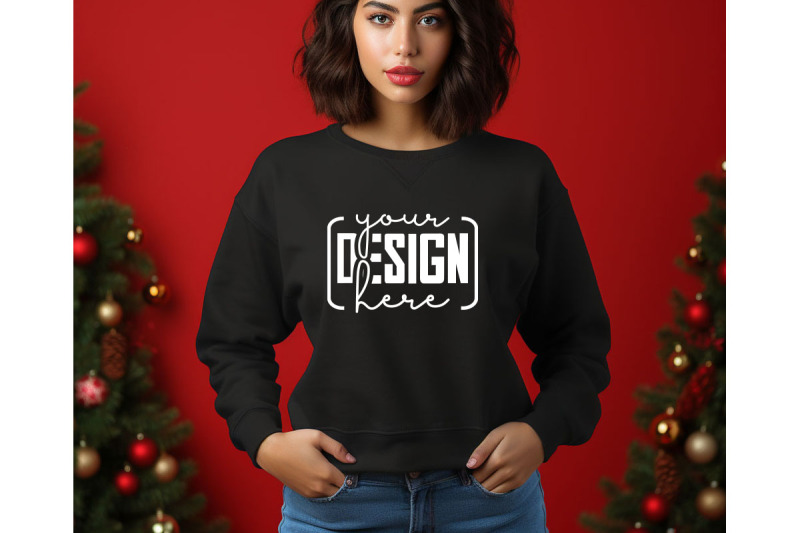 christmas-women-black-sweatshirt-mockups-girls-mockups-digital-down