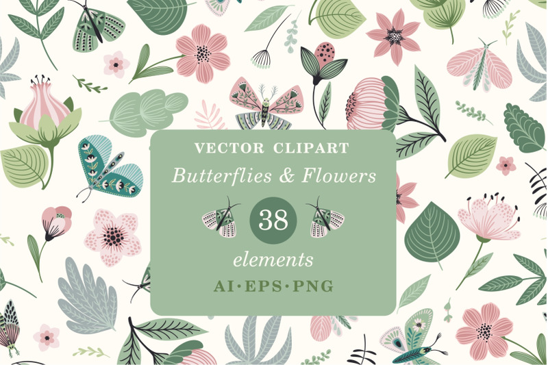 butterflies-amp-flowers-vector-clipart