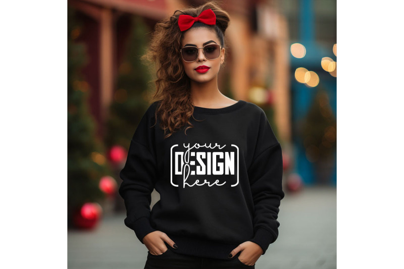 christmas-women-black-sweatshirt-mockups-girls-mockups-digital-down